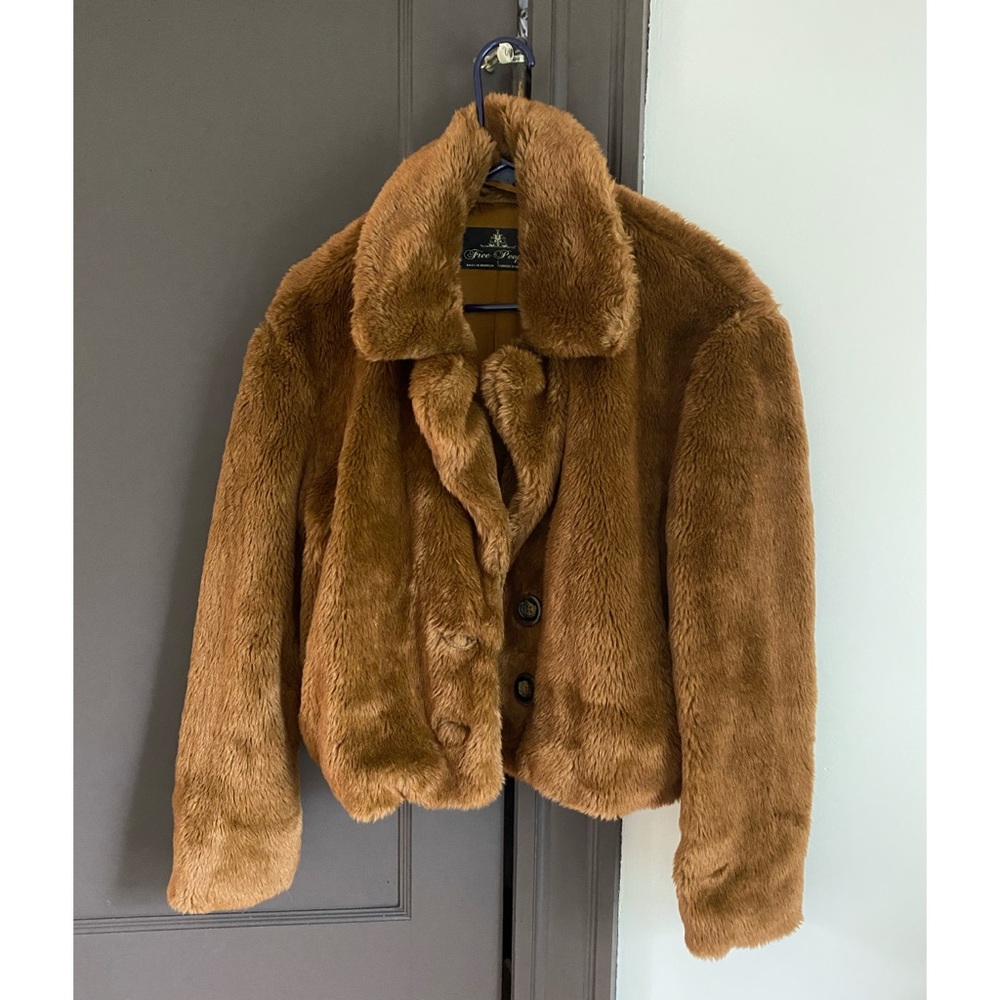 Free People Mena Faux Fur Jacket
